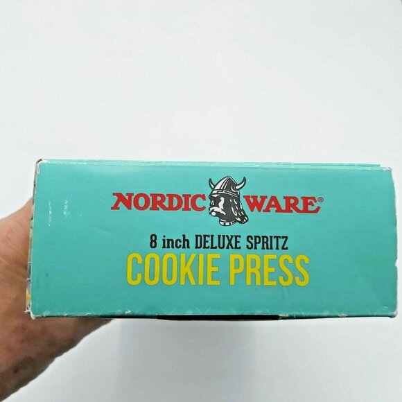 Nordic Ware DELUXE SPRITZ Cookie Press 8-inch 12 Decorative Discs w/Manual & Box - Picture 7 of 8